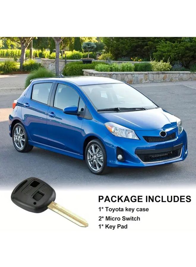2 Pack TOYOTA Key Shell Cases Replacement With Button Cutouts Impact Resistant - Image 5