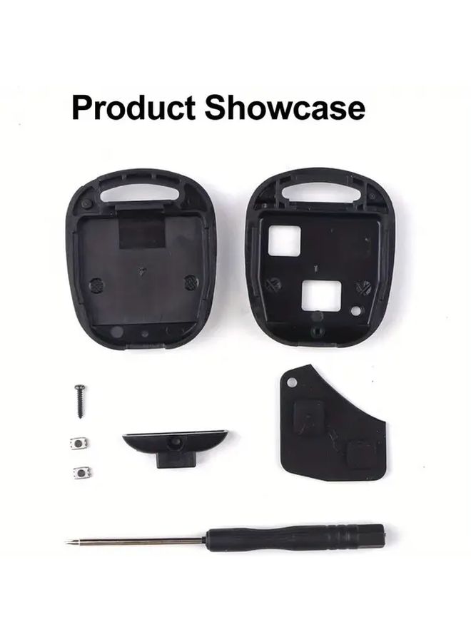 2 Pack TOYOTA Key Shell Cases Replacement With Button Cutouts Impact Resistant - Image 3