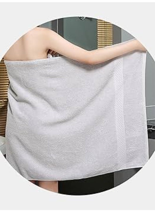 TM Home Luxury Grey Bath Towel- 100% Natural Cotton, Hotel Quality, Assorted Sizes - Image 2