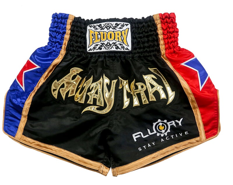 FLUORY شورتات قتال موياي تاي FLUORY، شورتات MMA ملابس تدريب قتال في القفص، مصارعة فنون القتال، شورتات كيك بوكسينغ ملابس - Image 3