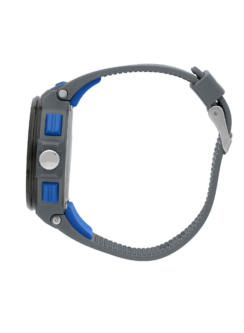 Sector ساعة يد للرجال 46MM بقرص أسود وحزام رمادي من البولي يوريثان - R3251532002 - Image 2