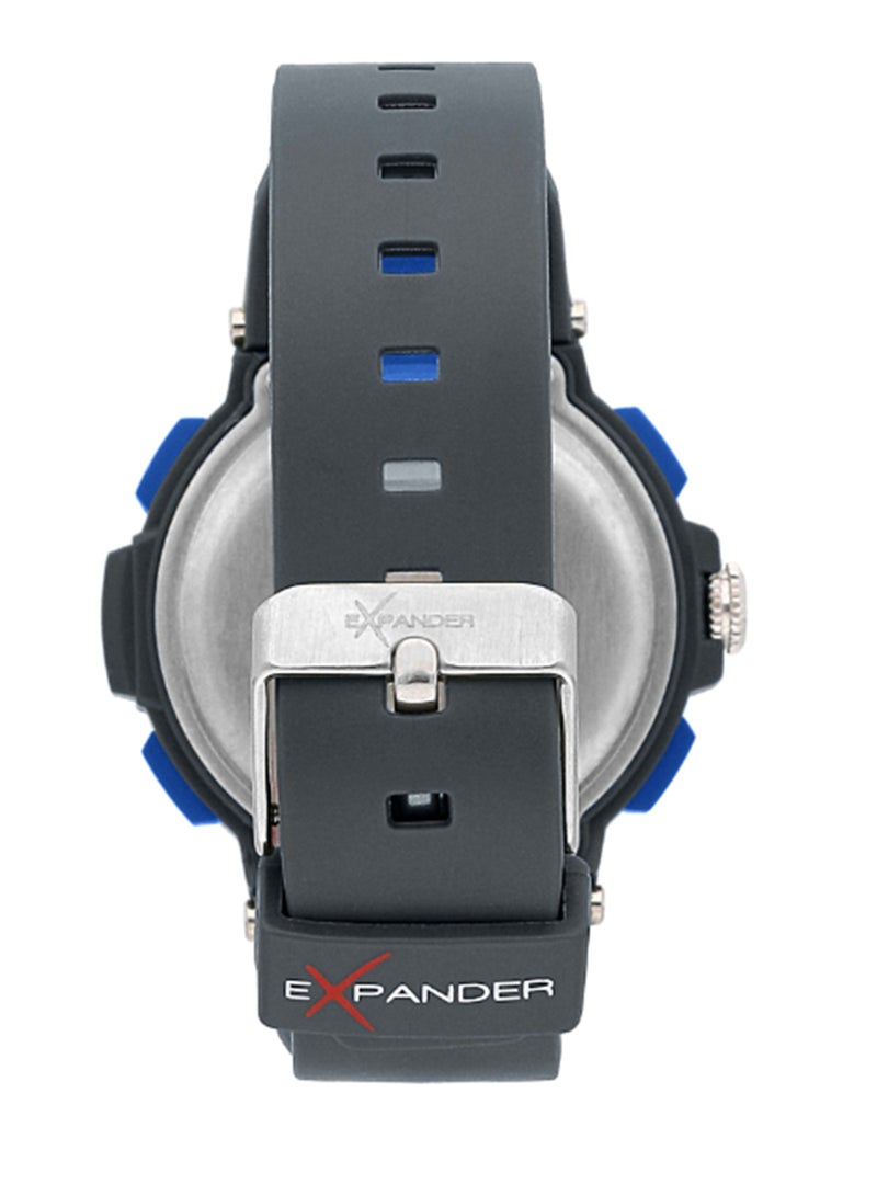 Sector ساعة يد للرجال 46MM بقرص أسود وحزام رمادي من البولي يوريثان - R3251532002 - Image 3