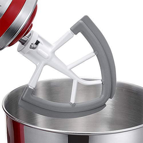 KITOART Flex Edge Beater for KitchenAid 4.5/5 QT Tilt Head Stand Mixer, Beater with Double Silicone Edge, Mixer Paddle, Perfect 4.5/5 Quart Tilt Head Stand Mixer Attachment, White - Image 4