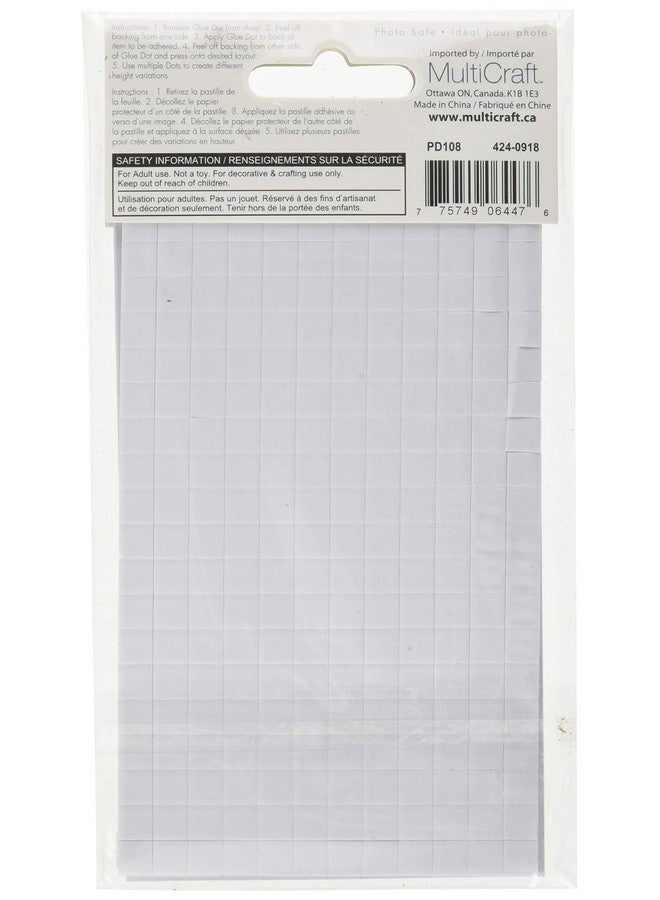 Forever in Time Pd108 3D Pop Dots Square Dualadhesive Foam Mount 1/4Inch 528 Per Package White - Image 3