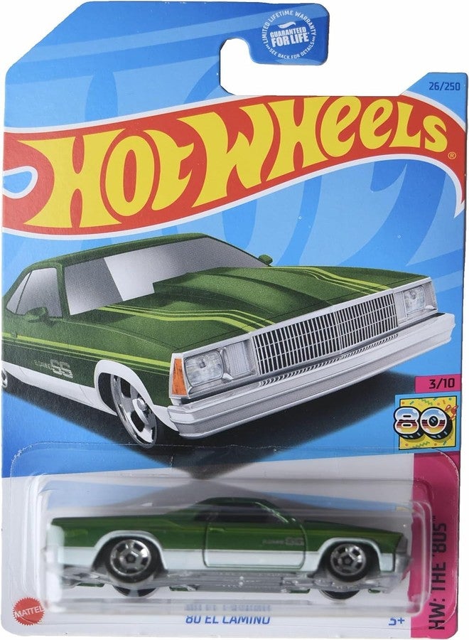 Hot Wheels '80 El Camino, HW The '80s 3/10 [Green] 26/250 - Image 1