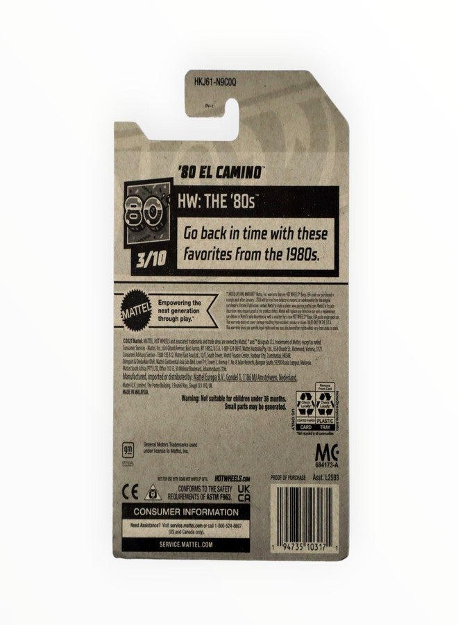 Hot Wheels '80 El Camino, HW The '80s 3/10 [Green] 26/250 - Image 2