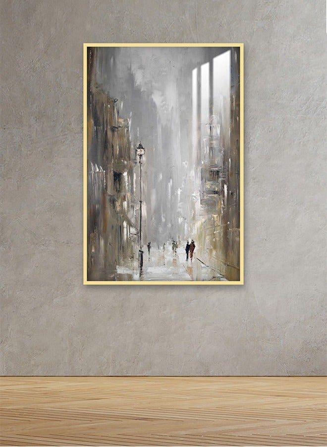 Marktna Decorative Wall Art Painting 120X80Cm With Modern Design Silver Frame And A Transparent Acrylic Layer 0.5Kg - Image 1