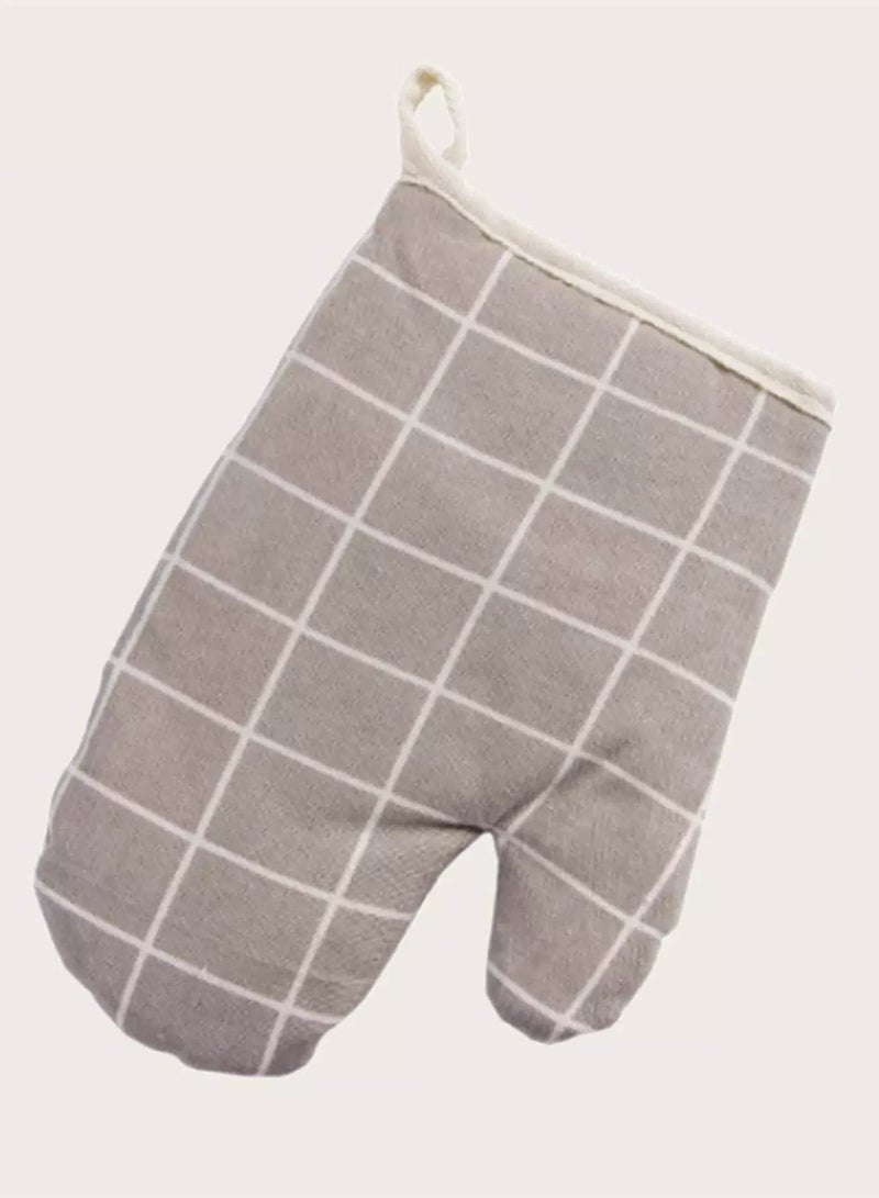 1pc Plaid Pattern Insulation Glove - Image 3