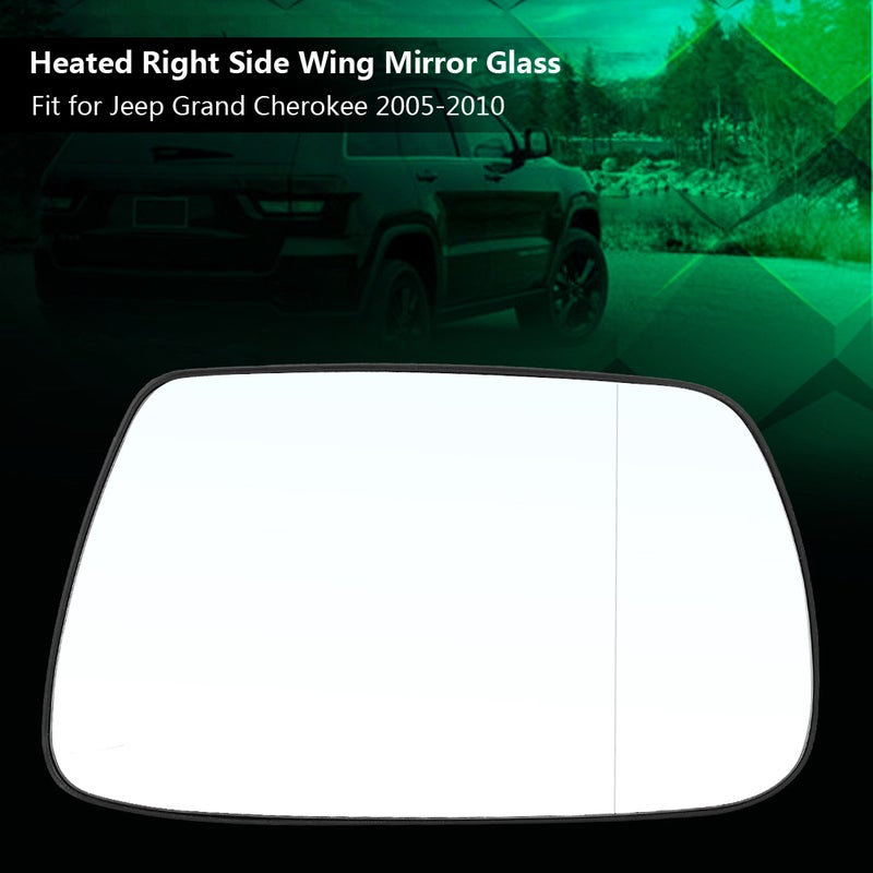 Car Right Door Side Wing Mirror Glass Heated for Jeep Grand Cherokee 2005-2010 - Image 2