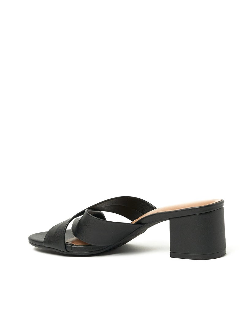 VIZZANO Willow Cross Strap Mid Heel Sandals - Image 3