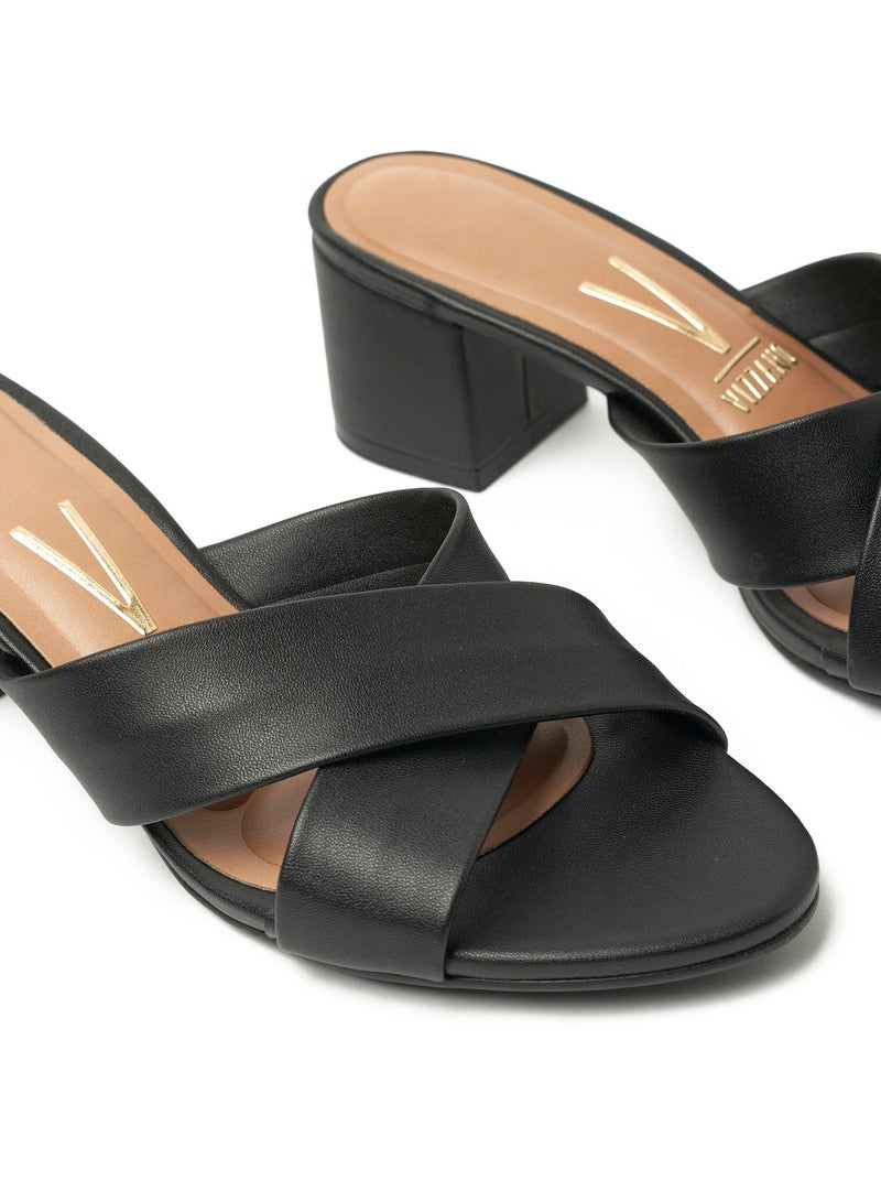 VIZZANO Willow Cross Strap Mid Heel Sandals - Image 4