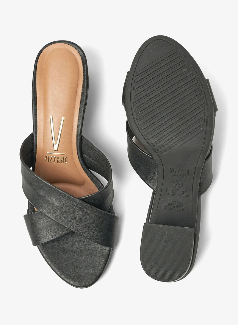 VIZZANO  Willow Cross Strap Mid Heel Sandals for Women | Best Price UAE