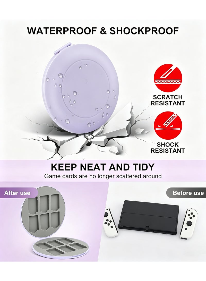 SOLARAE Game Card Case for Nintendo Switch/Switch Lite/OLED, Switch Game Holder Storage Card, Portable Cartridge Case, with 16 Game Card Slots and 16 Micro SD Card Slots, Hard Shell, Silicone Lining - Image 2