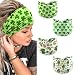 winthrop 4 Pack St Patricks Day Headbands for Women Green Shamrock Leprechaun Hair Band Stretchy Breathable NonSlip Wide Irish Lucky Clover Headwrap Accessories for HolidayYoga Running Party - Image 2