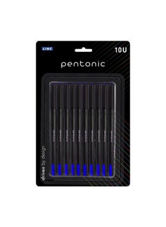 0.7 Mm Ball Pen Blister Pack | Black Body | Blue Ink | Set Of 10 Pens - pzsku/Z39B070A81A011519DC0CZ/45/_/1735817621/2afdaa1f-f660-4ef0-803e-4d2a93c0cba2