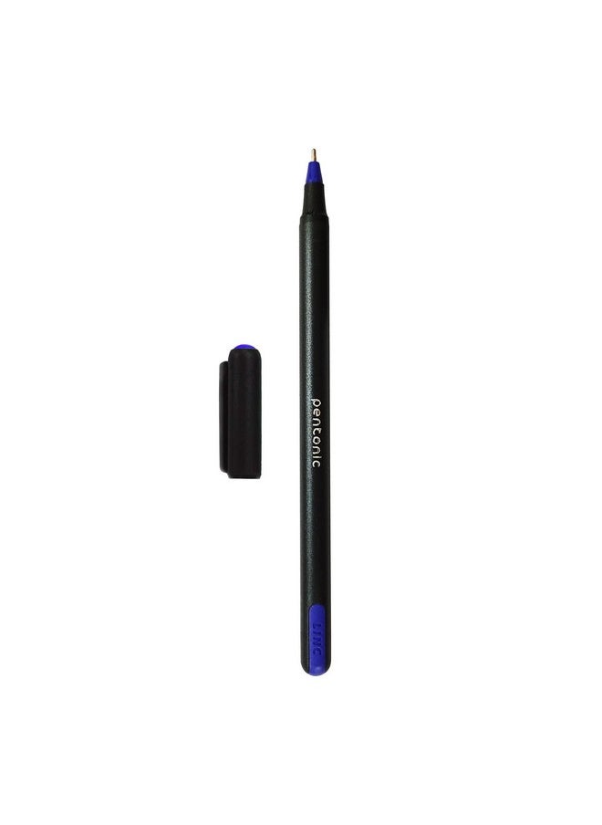 Pentonic - 0.7 Mm Ball Pen Blister Pack | Black Body | Blue Ink | Set Of 10 Pens - Image 1