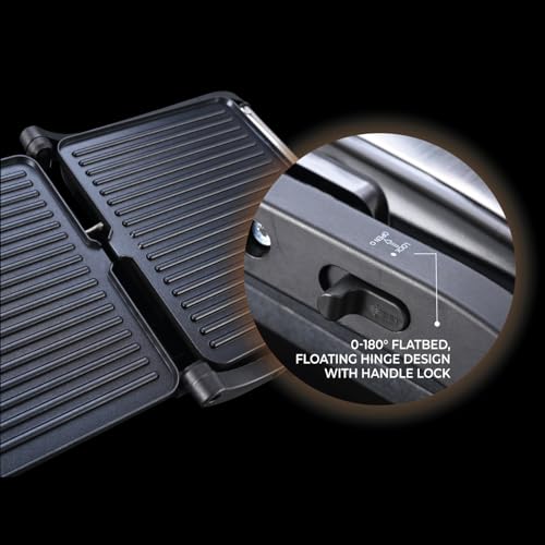 Usha iChef Sandwich Grill | 2000 Watt| Large 4 Slice Flat Bread Griller | 0-180° Flat Bed | Temperature and Timer Control | Auto Shut-Off After Pre-Set time |2 Years Warranty (Stainless Steel) - Image 4