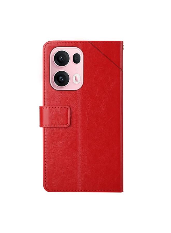 S-TOP Case For OPPO Reno13 Pro Global Y-shaped Pattern Flip Leather Phone Case - Image 3