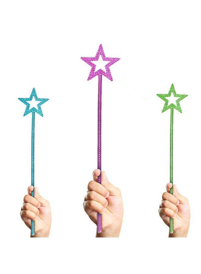 ArtCreativity Metallic Star Princess Wands For Kids Pack Of 12 Magic Fairy Wands In 3 Vibrant Colors Princess Party Birthday Favors Costume Accessories For Boys And Girls 14 Inch - Image 5