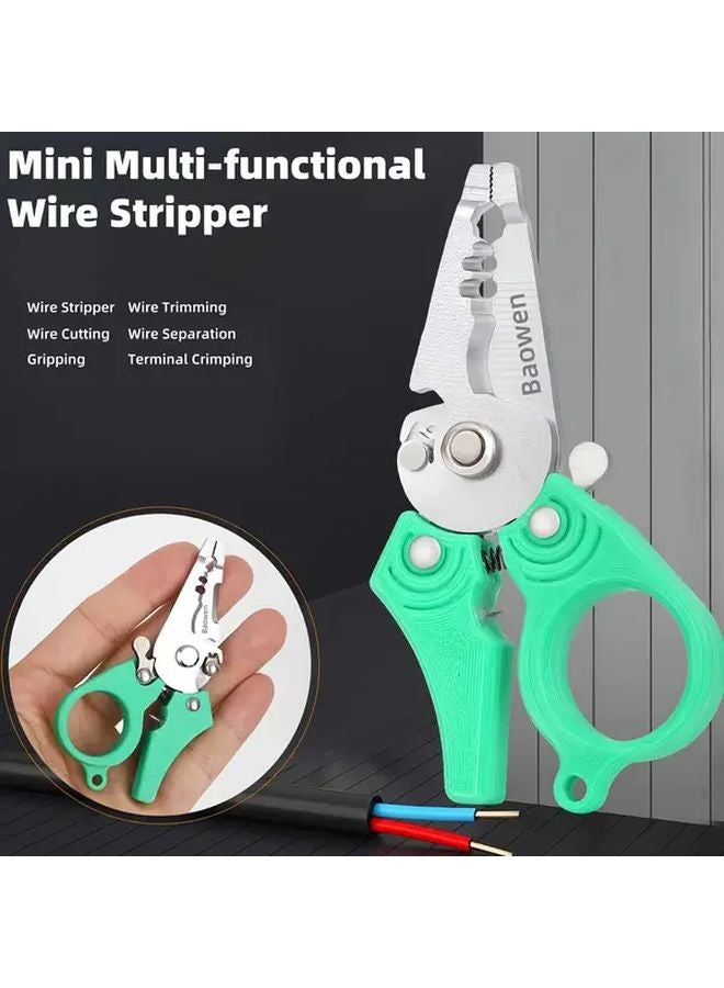 1 قطعة 3.5 بوصة متعددة الوظائف خفيفة الوزن قاطعة أسلاك مع وظائف التقشير والقطع والكبس - Image 3