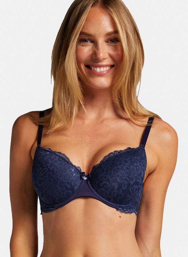 hunkemoller Padded Underwire Bra Marine  - Image 3