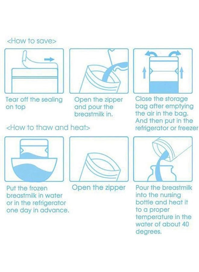 Dr.DuDu Breastmilk Storage Bags, 30 Pcs, Disposable Milk Storage Bag with Self Standing, BPA-Free, Presterilized, Hygienically Doubled-Sealed, Refrigeration and Freezing (200ml) - Image 4