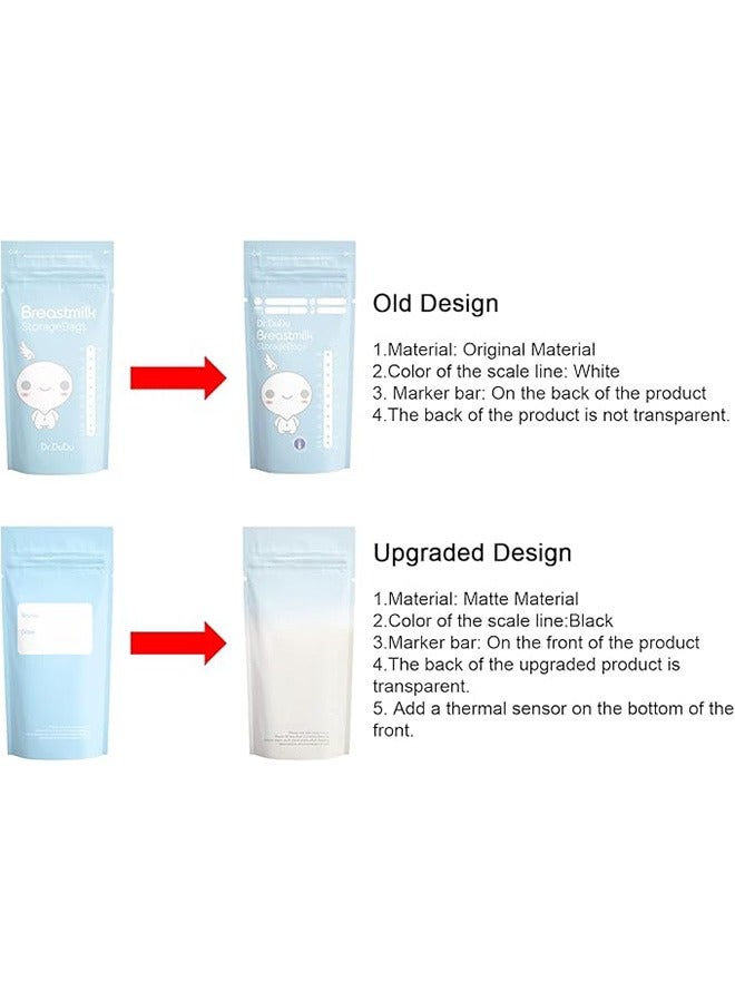 Dr.DuDu Breastmilk Storage Bags, 30 Pcs, Disposable Milk Storage Bag with Self Standing, BPA-Free, Presterilized, Hygienically Doubled-Sealed, Refrigeration and Freezing (200ml) - Image 5