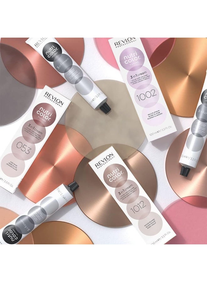 Revlon Professional Nutri Color Filters, Metallic Semi-Permanent Hair Color, 1002 Pale Platinum, 240 Ml - Image 3