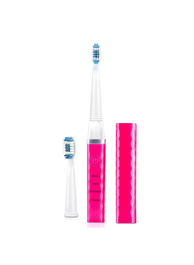 pop sonic Op Sonic Usb Charge Anywhere Toothbrush (Pink) Rechargeable Toothbrush W/Up To 40 000 Brush Strokes/Minute Longlasting Dupont Nylon Bristles Teens & Adult Toothbrush With Quadrant Pacer - Image 2