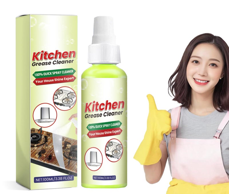 Zikra Multipurpose Kitchen Cleaner Spray Tough on Grease with Fresh Citrus Scent All-Surface Cleaner for Kitchen Counters & Appliances 100ML - Image 1