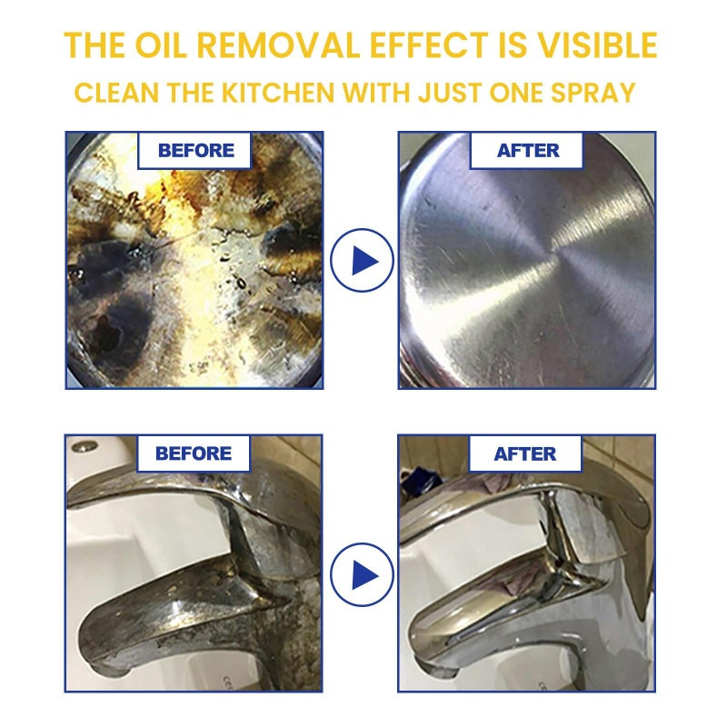 Zikra Multipurpose Kitchen Cleaner Spray Tough on Grease with Fresh Citrus Scent All-Surface Cleaner for Kitchen Counters & Appliances 100ML - Image 4