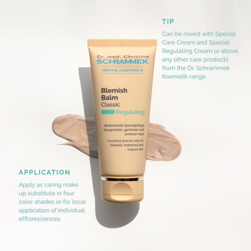 Schrammek Blemish Balm Classic - Covering Special Care for Irritated, Reddened & Impure Skin - The Original since 1967 - BB Cream - Tinted Face Moisturizer - Facial Skin Care - Dr Schrammek - Image 4