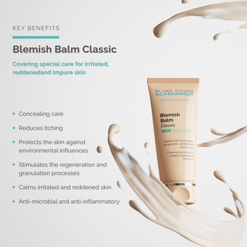 Schrammek Blemish Balm Classic - Covering Special Care for Irritated, Reddened & Impure Skin - The Original since 1967 - BB Cream - Tinted Face Moisturizer - Facial Skin Care - Dr Schrammek - Image 2