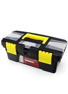 Vroxy Vroxy Small Tool Box Plastic Tool Organizer with Removable Tool Tray Mini Tool Storage Box Hardware Bin Hammer Drill Wrench Accessories Organizer for Home Garage 1Pcs  - Image 1