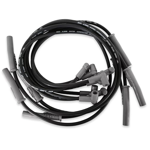 MSD 31363 Super Conductor Spark Plug Wire Set Black - Image 2