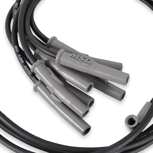 MSD 31363 Super Conductor Spark Plug Wire Set Black - Image 4