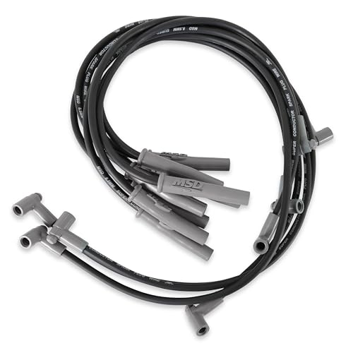 MSD 31363 Super Conductor Spark Plug Wire Set Black - Image 5