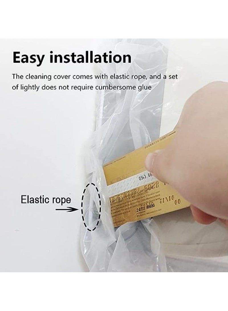 Waterproof AC Cleaning Cover Dust and Wash Protector for Wall Mounted Air Conditioners with Water Pipe and Split System Cleaning Tools (Large size)