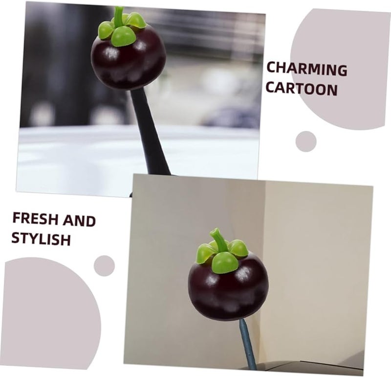Mangosteen Car Antenna Topper 2PCS Cartoon Auto Roof Decor For Cars Trucks - Image 4