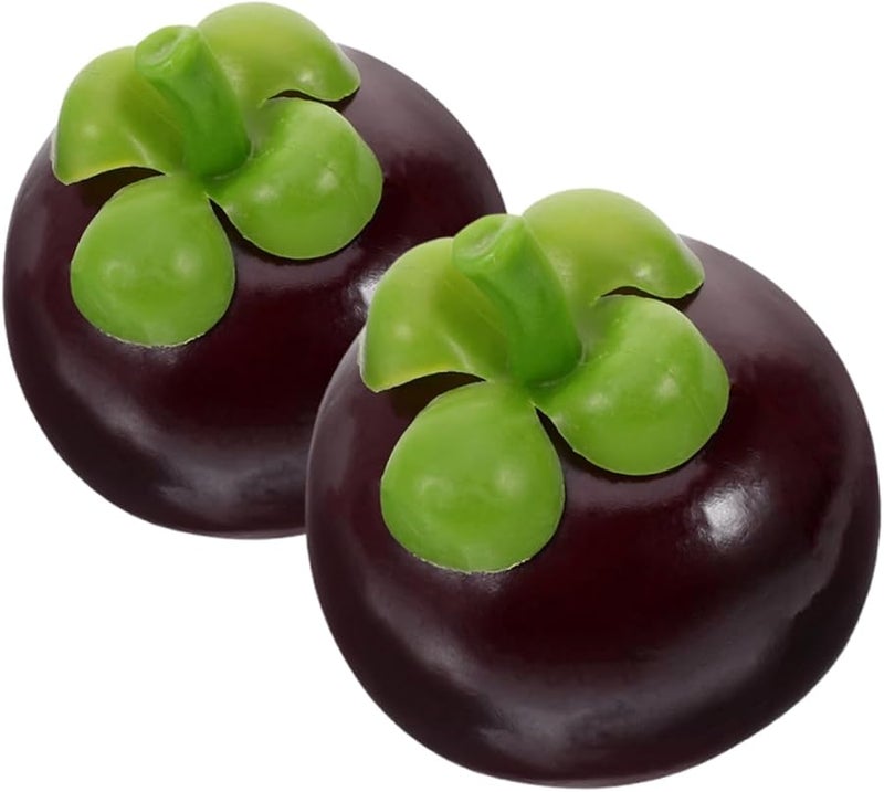 Mangosteen Car Antenna Topper 2PCS Cartoon Auto Roof Decor For Cars Trucks - Image 1