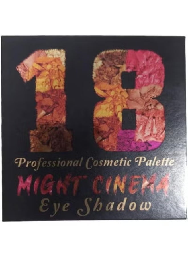 Might Cinema Professional Cosmetic Palette Eyeshadow - 18 Color - Image 2