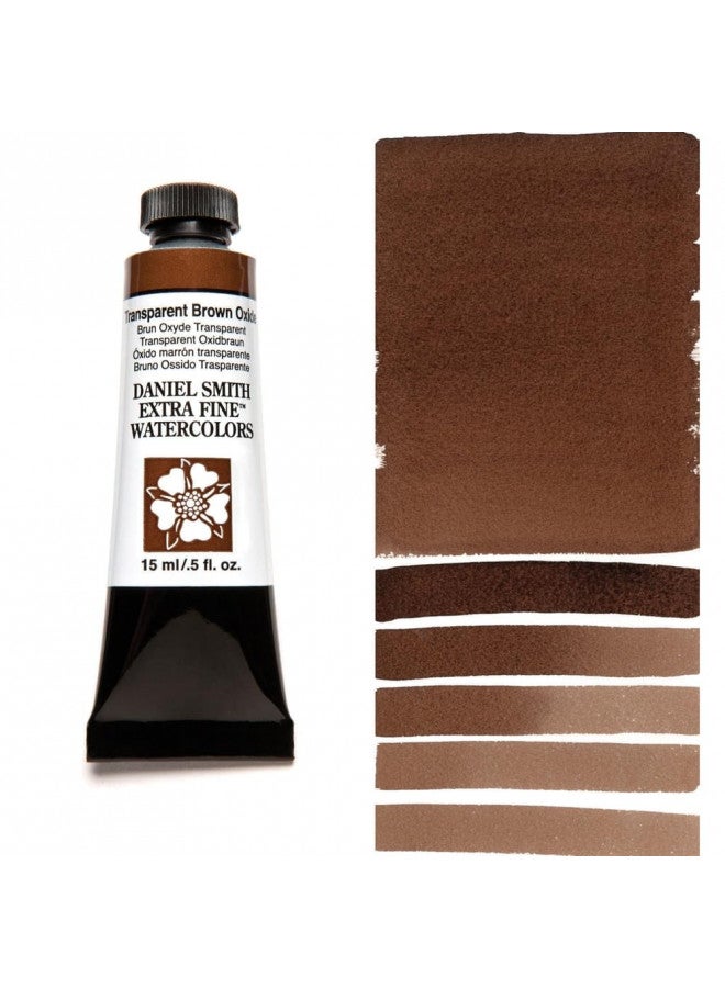 DANIEL SMITH Extra Fine Watercolor Paint, 15ml Tube, Transparent Brown Oxide, 284600129, 0.5 Fl Oz (Pack of 1) - Image 2
