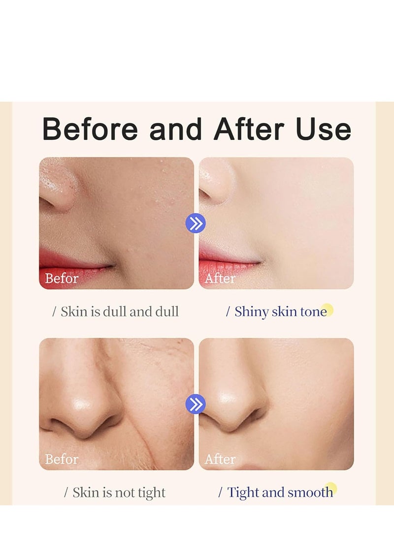 ريتينول كريم الريتينول للوجه، مرطب مضاد للشيخوخة بحمض الهيالورونيك وفيتامين ه، كريم كولاجين للتجاعيد والبقع الداكنة، كريم ليلي للبشرة الشابة (1.7 أونصة) - Image 5