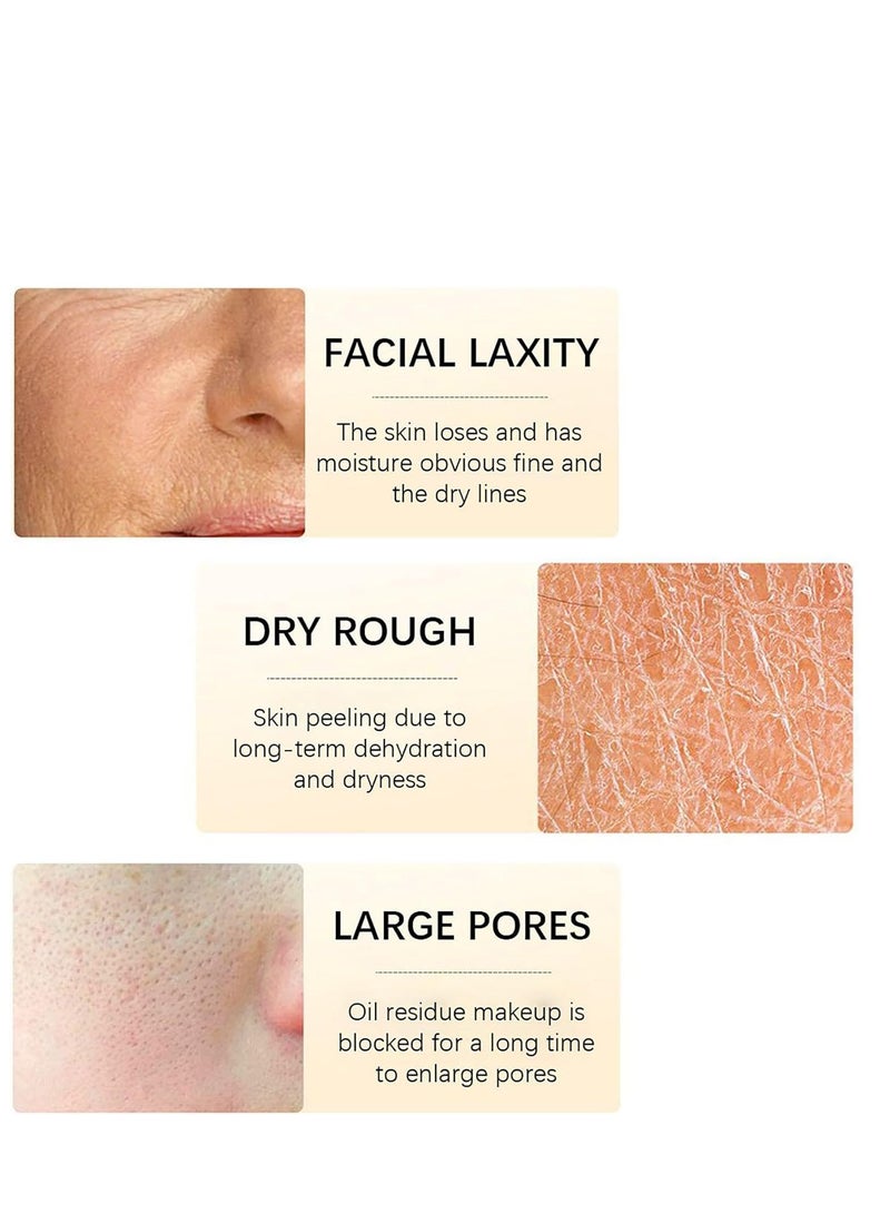 ريتينول كريم الريتينول للوجه، مرطب مضاد للشيخوخة بحمض الهيالورونيك وفيتامين ه، كريم كولاجين للتجاعيد والبقع الداكنة، كريم ليلي للبشرة الشابة (1.7 أونصة) - Image 2