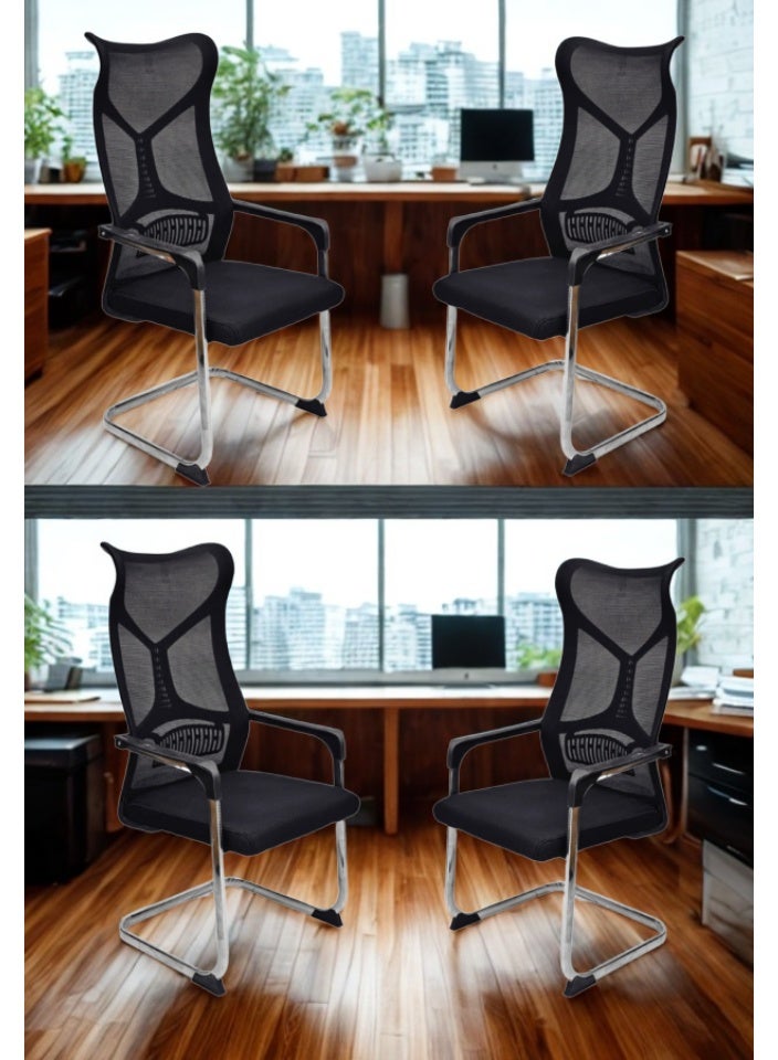 سمارت هوم كرسي مكتب مريح ، كرسي كمبيوتر قابل للطي، كرسي اجتماعات، كرسي تدريب الزوار والمؤتمرات ، كرسي مكتب شبكي مبطن من البولي يوريثين - Image 5