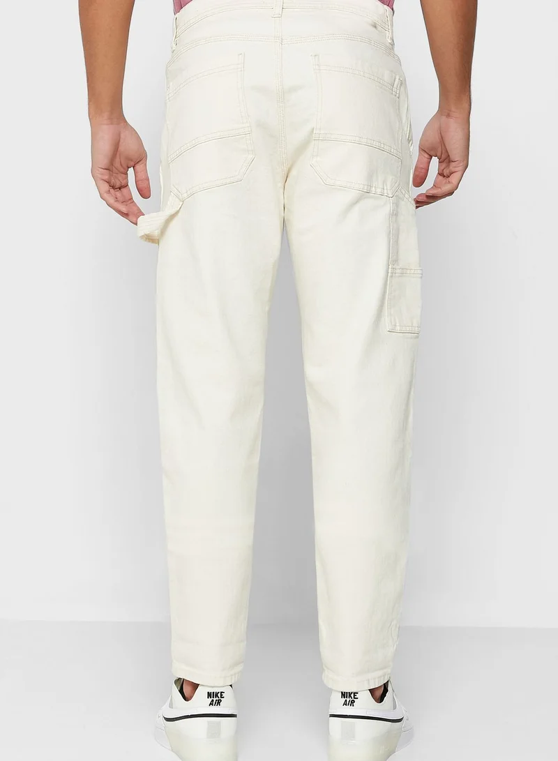 Cotton On Light Wash Relaxed Fit Jeans