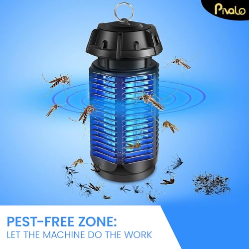 Pivalo Insect Killer Machine Electric Bug Fly Catcher Mosquito Trapper Lamp for Indoor Outdoor Home Hotels Office (Pack of 1, White) - Image 4