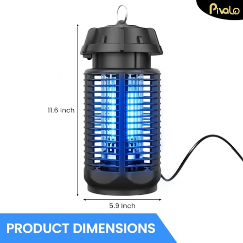 Pivalo Insect Killer Machine Electric Bug Fly Catcher Mosquito Trapper Lamp for Indoor Outdoor Home Hotels Office (Pack of 1, White) - Image 2