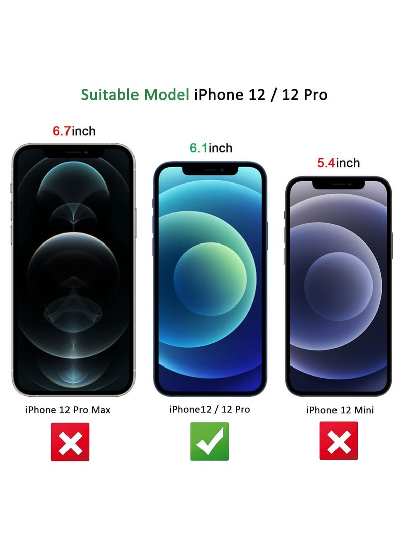 Denx Privacy Screen Protector for iPhone 12 / iPhone 12 Pro, Anti-Spy Tempered Glass [9H Hardness] [Easy Installation Frame] Black Protector. - Image 3