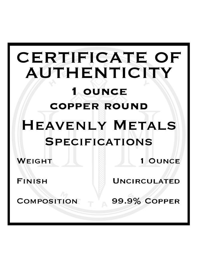 Heavenly Metals عملة سبيكة نحاسية خالصة .999 بوزن 1 أونصة من سيرنونس السلتي في كبسولة مع شهادة الأصالة - Image 5
